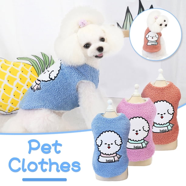 Ropa Navideña para Mascotas XWSHYW Ropa para Perros de Invierno Parche Bordado de Lana