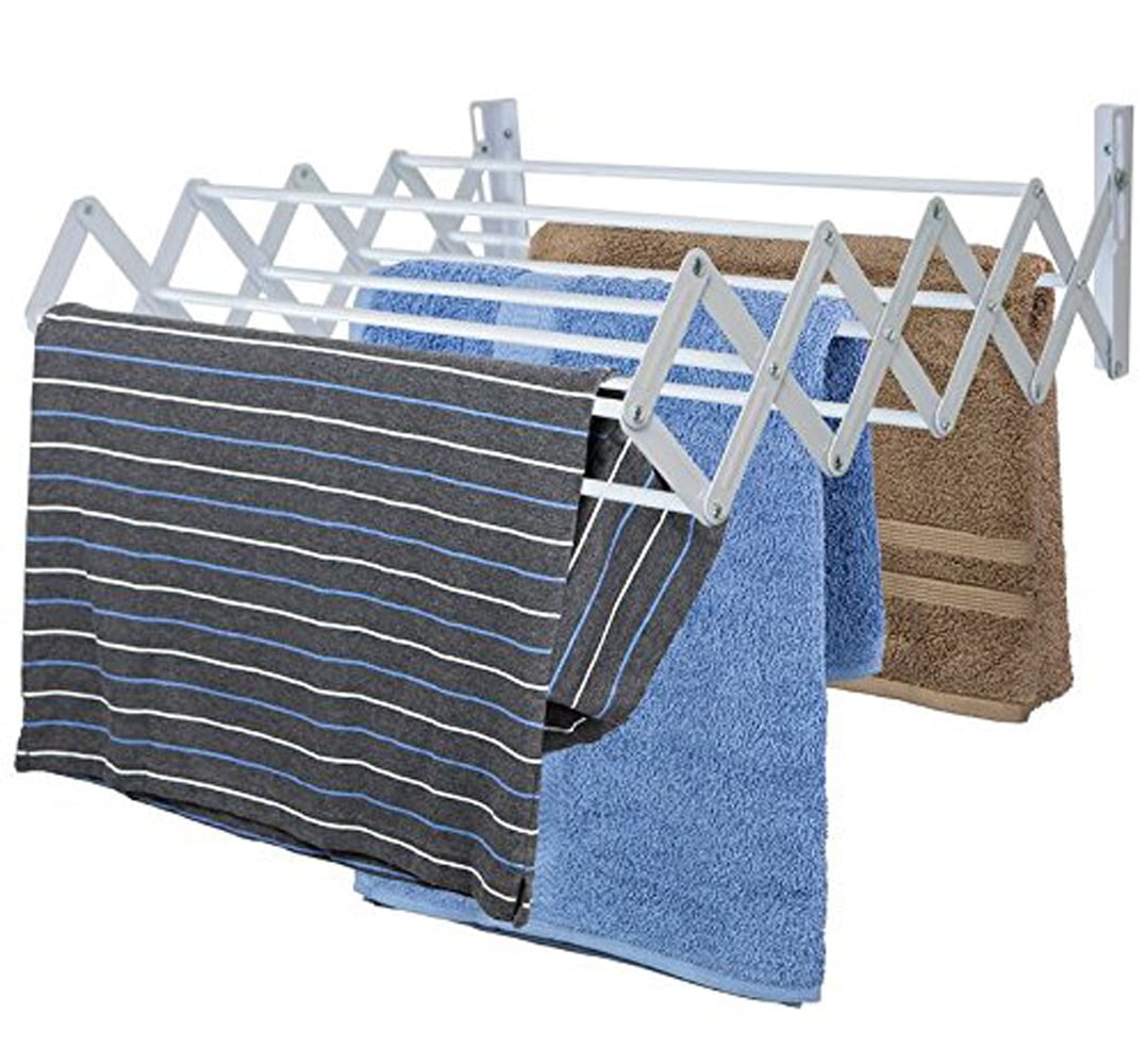 Wall Mount Folding Accordion Clothes Drying Rack