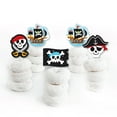 thumbnail image 2 of Big Dot of Happiness Pirate Ship Adventures - Dessert Cupcake Toppers - Skull Birthday Party Clear Treat Picks - Set of 24, 2 of 8