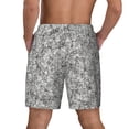 thumbnail image 2 of Lsque Mens Swim Trunks Silver Glitter Pattern - Bathing Suit Compression Liner - Beach Swim Shorts Swimwear - (S-3XL) - Stretch Quick Dry -3X-Large, 2 of 9