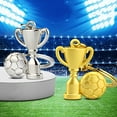 thumbnail image 2 of Mightlink Football Keychain Three-dimensional Exquisite Workmanship Electroplating Football Fans Accessory Metal Texture Decorate Polishing Country Soccer Club Fans Key Chain for Men, 2 of 6