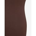 thumbnail image 4 of ZAFUL for Women Prom Dress or Cocktail Dress Evening Part Dress Keyhole Criss Cross Slit Sheath Midi Dress Deep Coffee M, 4 of 4