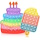 thumbnail image 1 of [Newest Design] [UPGRAED Material] 2PCS Push Bubble Pop Fidget Sensory Toy, Autism Special Needs Silicone Stress Reliever Toy, Anti-Anxiety Squeeze Se, 1 of 4