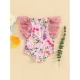 thumbnail image 6 of Aojekbee Baby Girl Swimwear Summer Cute Floral Print Monokini Swimsuits for Toddler Bathing Suits Beachwear, 6 of 10