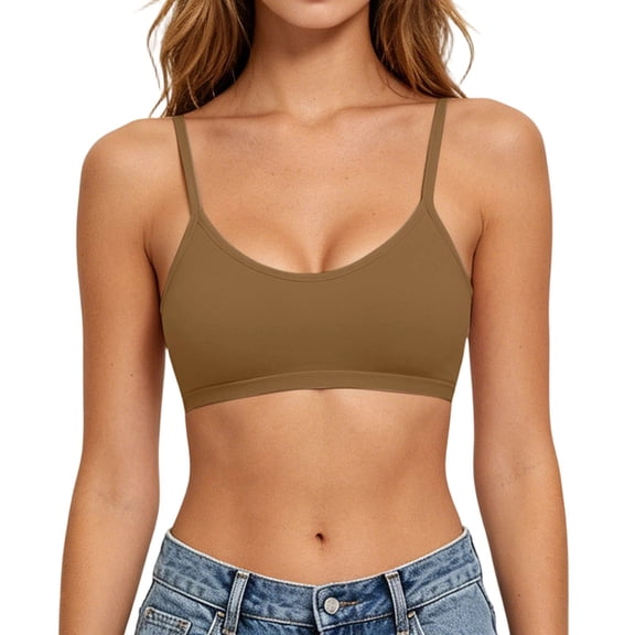 Iyufng Everyday Bras for Women Wireless Spaghetti straps Bra