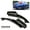 Gloss Black, variant on 2Pcs Carbon Fiber Style Rear Bumper Diffuser Splitter For 2016 2017 2018 Honda Civic