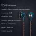 thumbnail image 4 of JCALLY EP02 Auriculares con cable de 3,5 mm con micrófono Teléfono inteligente dinámico, 4 of 8
