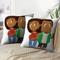 thumbnail image 3 of LALILO Throw Pillow Covers Happy Pregnant African Afro American Cushion Cover 18" x 18", 2 Pack, 3 of 6