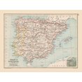 thumbnail image 2 of Bartholomew 18x15 White Modern Wood Framed Museum Art Print Titled - Spain Portugal - Bartholomew 1892, 2 of 4