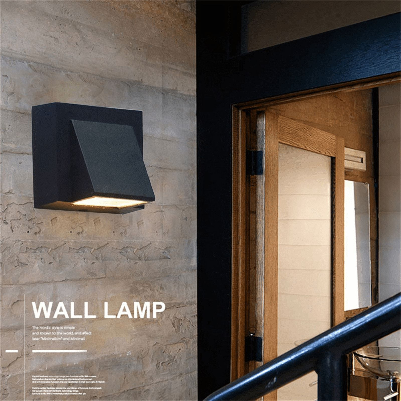 5X 5W Modern LED Wall Light Outdoor Waterproof Wall Lamp Perfect for Corridor Courtyard Gate Terrace Balcony Garden