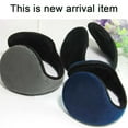 thumbnail image 3 of Unisex Ear Warmer Adjustable Behind The Head Ultra Soft Ear Muff Cyan, 3 of 8