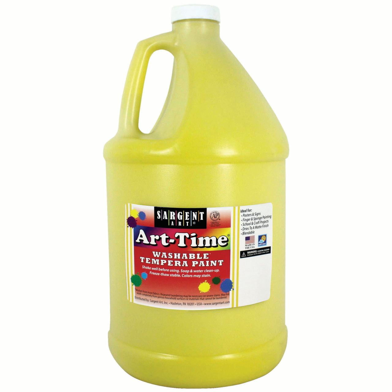 ArtTime® Washable Tempera Paint, Yellow Gallon