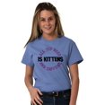 thumbnail image 5 of All You Need is Kittens and Caffeine Women's Plus Size Graphic Tee Brisco Brands 5X, 5 of 6