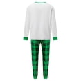 thumbnail image 3 of Family Matching Christmas Pajamas Set Plaid and Letter Holiday Pajamas, 3 of 10