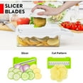 thumbnail image 4 of Vegetable Chopper, Pro Onion Chopper, 14 in 1Multifunctional Food Chopper, Kitchen Vegetable Slicer Dicer Cutter,Veggie Chopper With 8 Blades,Carrot and Garlic Chopper With Container(, 4 of 8