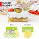 thumbnail image 4 of Picadora de verduras, picadora de cebolla profesional, picadora de alimentos multifuncional 14 en 1, cortadora de verduras de cocina, picadora de verduras con 8 cuchillas, picadora de zanahoria y ajo, 4 of 8