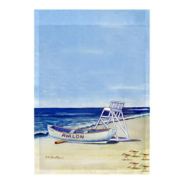 Betsy Drake FL454 12.5 x 18 Po. Drapeau Avalon Beach, NJ