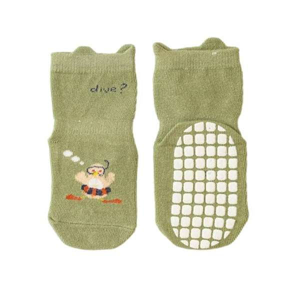 Kmdttou Baby Floor Socks Baby Toddler Socks Cotton Breathable Non-slip Bottom Children's Socks Trampoline Socks