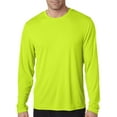 thumbnail image 2 of Hanes Cool DRI Performance Men`s Long-Sleeve T-Shirt - Best-Seller, L, Safety, 2 of 4