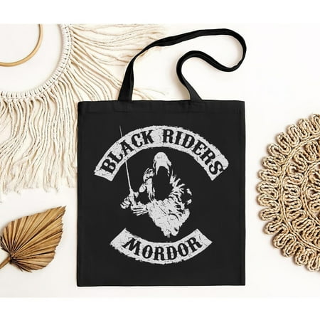 vintage Black Riders MC Tote Bag Lord of Nazgul Biker Fun the Patch Rings Mordor Sauron-TH21163