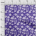 thumbnail image 2 of oneOone Polyester Spandex Purple Fabric Kids Floral Sewing Material Print Fabric By The Yard 56 Inch Wide, 2 of 4
