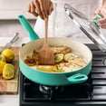 thumbnail image 4 of GreenPan Rio Ceramic Nonstick 5-Quart Sauté Pan with Lid | Turquoise, 4 of 8