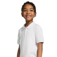 thumbnail image 2 of Wonder Nation Girls School Uniform Interlock Short Sleeve Polo Shirt, Sizes 4-18 & 10-16 Plus, 2 of 4