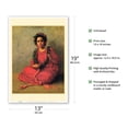 thumbnail image 2 of The Lei Maker - From an Original Color Painting by Theodore Wores c.1901 - Master Art Print (Unframed) 13in x 19in, 2 of 4