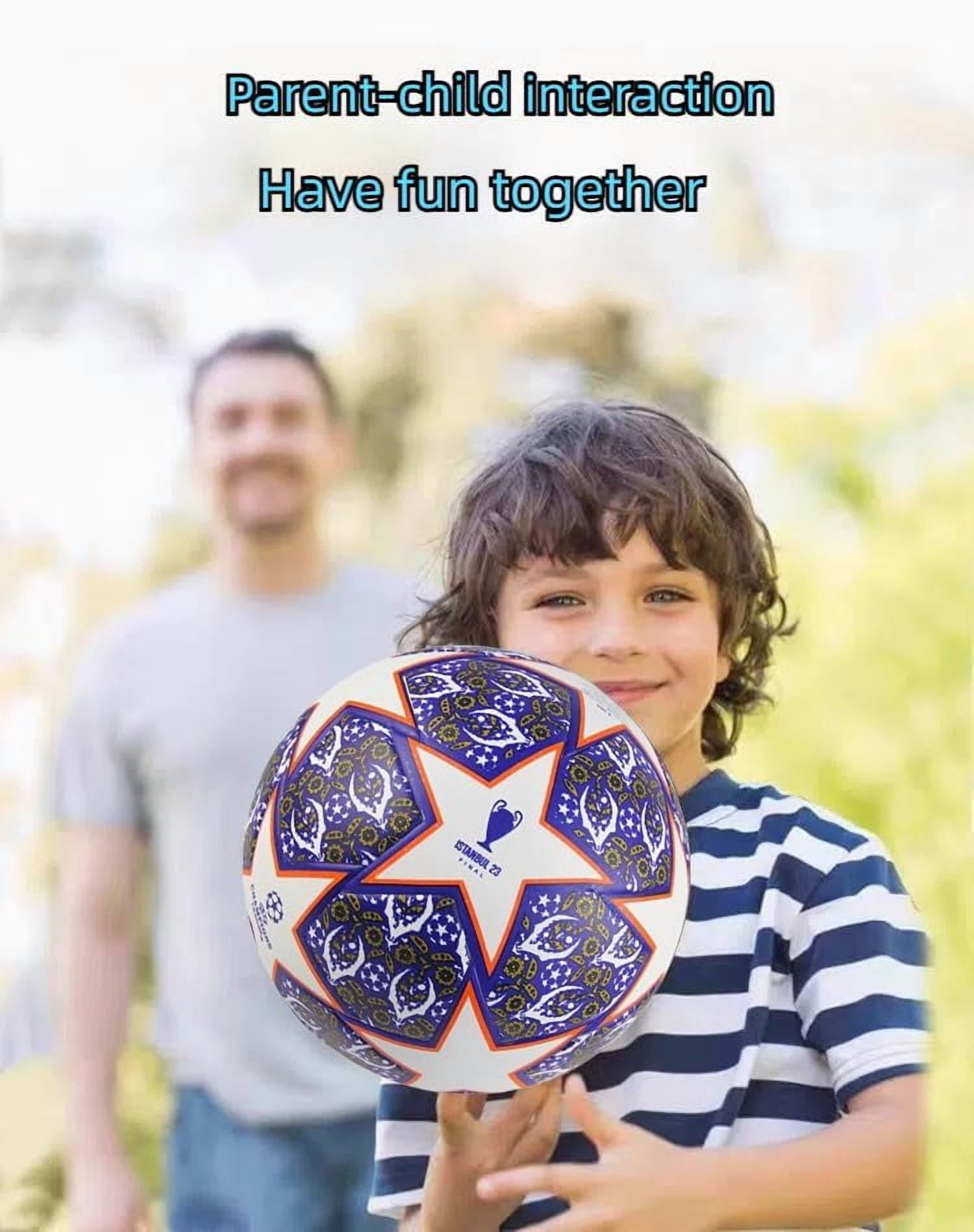 Premium Europe Cup Themed Size 5 Soccer Balls - Diverse Vibrant Colors, Ideal for Adult & Youth Players, Durable Construction for All - Weather Play