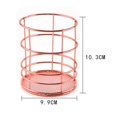thumbnail image 3 of POINTERTECK -Metal Wire Baskets Wrought Iron Storage Basket Rose Gold Storage Box Desktop Debris Basket Storage Racks Office Accessory, 3 of 6