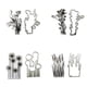 thumbnail image 1 of Bearachild Paquete de 4 sellos de plástico, accesorios de oficina, dulce regalo, estampado de sellos, Kit de decoraciones, herramienta de grabado en Suministros de escritura y corrección, 1 of 6