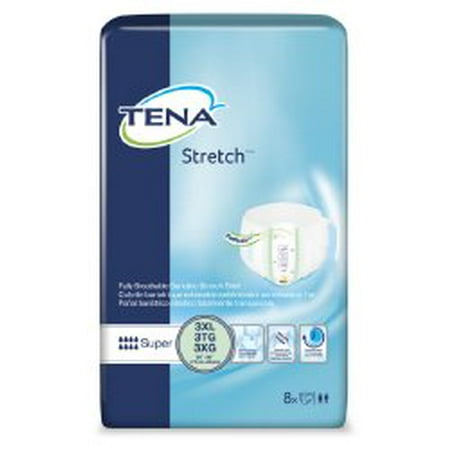 TENA Stretch Bariatric Diaper Brief 3X-LARGE Breathable 61391
