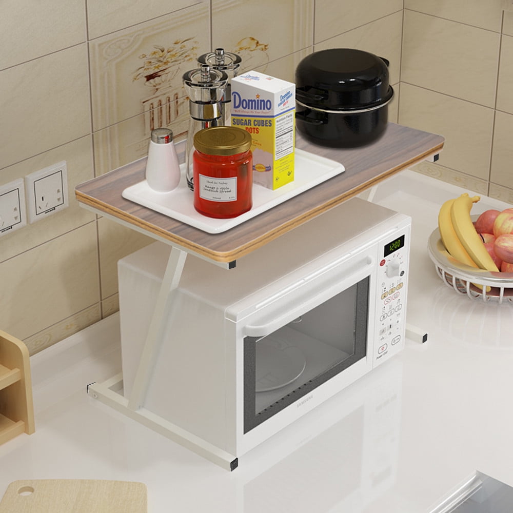 Kitchen Microwave Oven 2 Tier Shelf Kitchen Storage Shelf 23.6×13.8inch