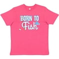 thumbnail image 3 of Inktastic Born to Fish Go Fishing Youth T-Shirt, 3 of 5