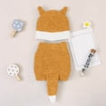 thumbnail image 4 of Utlike Boys Outfits Newborn Baby Photo Outfit Pants Hat Knitted Jumpsuit Romper Clothing For Infant Photography Size 18 Months-24 Months Yellow, 4 of 6