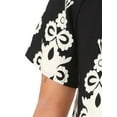 thumbnail image 5 of DARING DIVA Plus Size Summer Boho Short Sleeve Flared Midi Dress 3X Black, 5 of 7