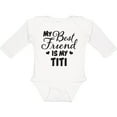 thumbnail image 3 of Inktastic My Best Friend is My Titi with Hearts Boys or Girls Long Sleeve Baby Bodysuit, 3 of 5