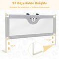 thumbnail image 2 of Spaco 69 inch Vertical Lifting Baby Bedrail Guard with Lock, Toddler Bed Rail, Bed Rail for Toddlers, Bed Rail for Queen, King, Twin, and Bunk Size Beds, Gray, 2 of 9