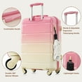 thumbnail image 3 of Tyethy Luggage Sets 3 Piece 20" Carry-on Luggage with USB Port 24" 28" Checked-in Hardshell Suitcase Set, Pink, 3 of 7