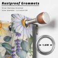 thumbnail image 2 of Outdoor Curtains for Patio Waterproof, Floral Eucalyptus Leaves Outdoor Privacy Panels Grommet, Daisy Summer Botanical Pastoral Blackout Outside Curtains for Porch/Cabana 54"x108", 2 Panels, 2 of 8