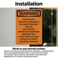 thumbnail image 3 of Horn Or Light Indicates A Refrigerant OSHA WARNING Vinyl Decal Label 10 Inch x 7 Inch - 10 Pack, 3 of 6