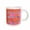 White, variant on 3drose, Pattern of Printed Circles in Grey Orange and Pink, 11oz Mug