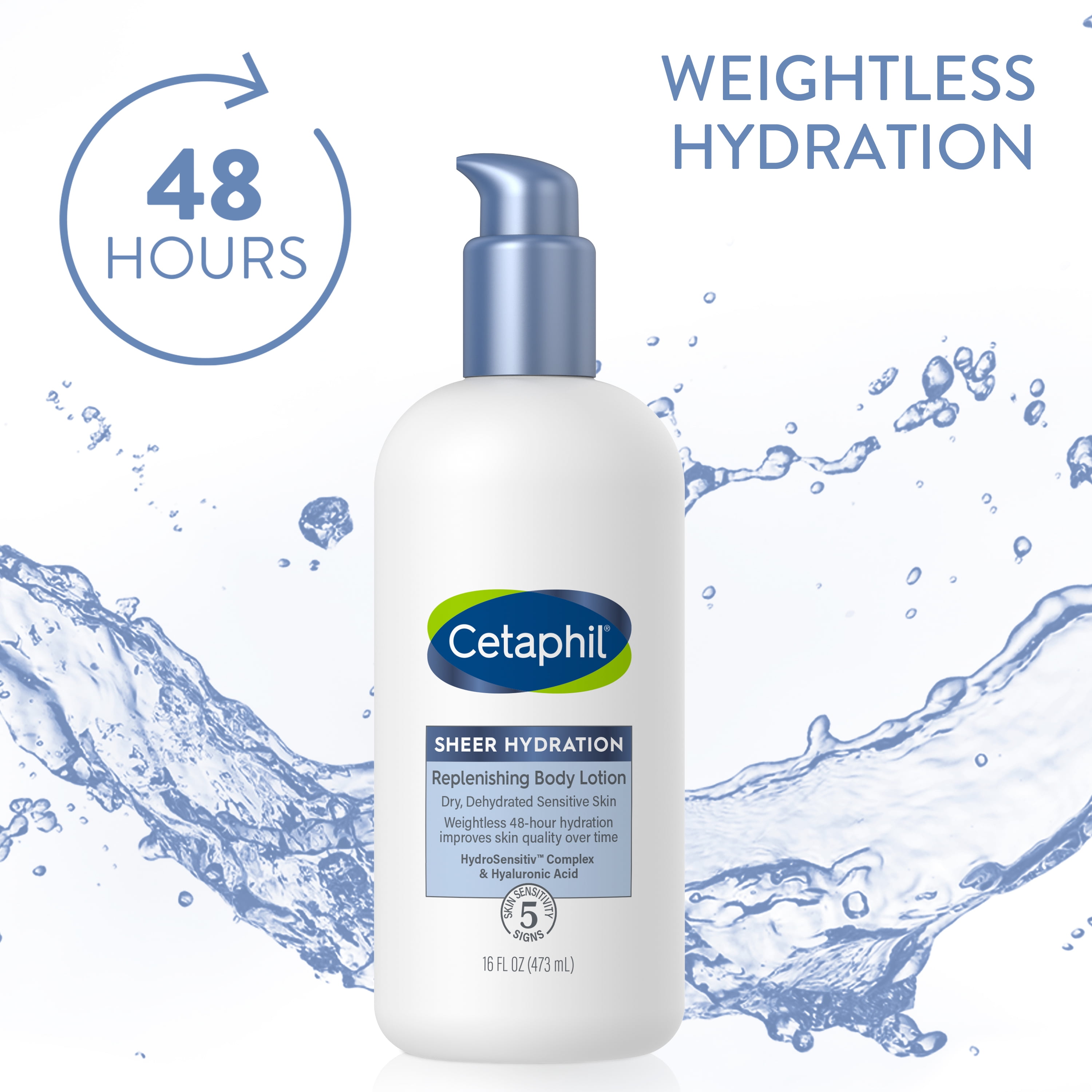 Buy Cetaphil Sheer Hydration Replenishing Body Lotion for Dry Skin, 16