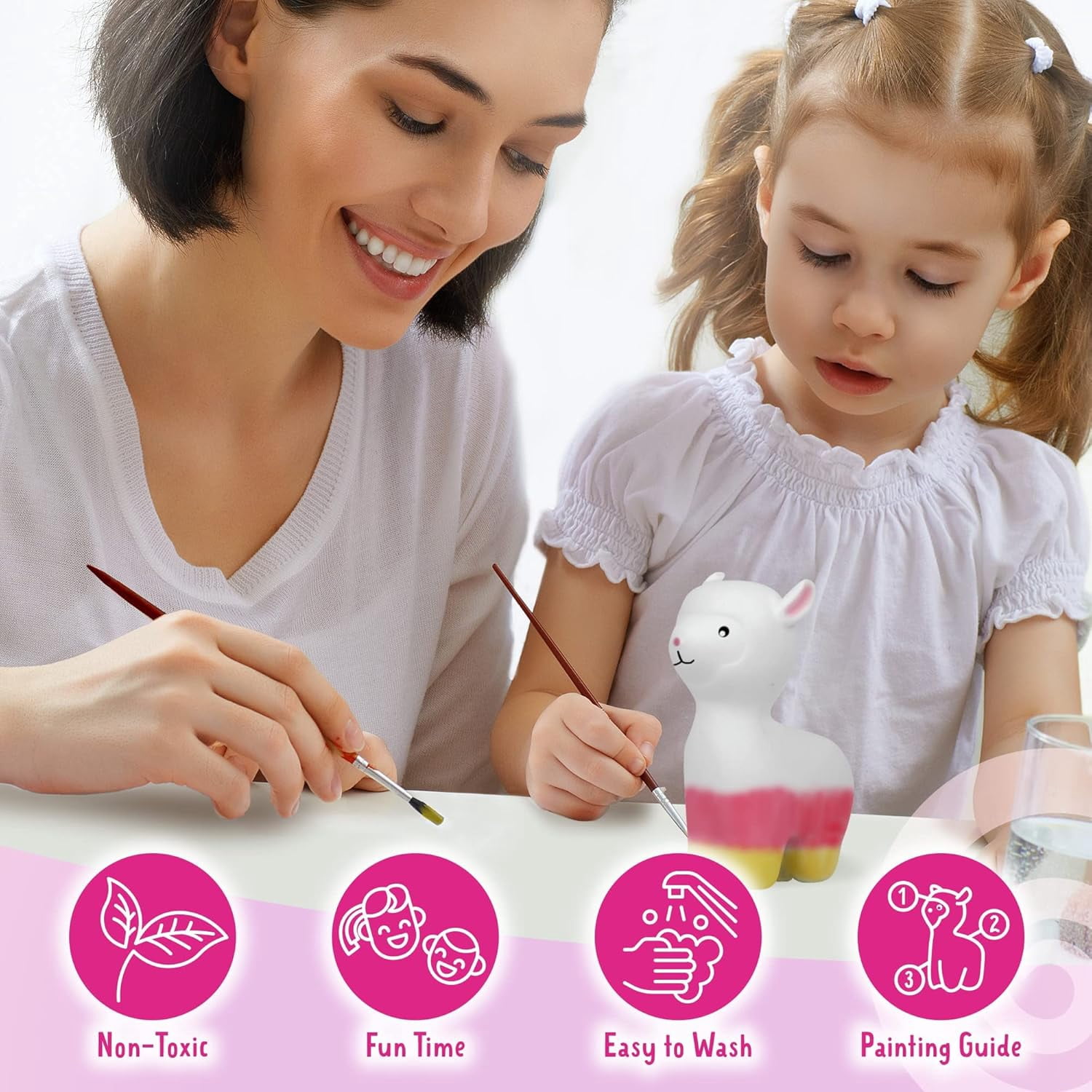 8 PCS CASE of Alpaca Squishies Paint Kit
