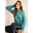thumbnail image 2 of Roaman's Women's Plus Size Eyelash Mockneck Sweater, 2 of 6