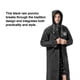 thumbnail image 4 of Hombre Con Capucha Y Broches Poncho De Lluvia Chaqueta De Lluvia Eva Capa De Lluvia Impermeable Para Senderismo Al Aire Libre Senderismo Viajes Negro Guardurnaity OD010812-01, 4 of 7