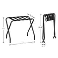 thumbnail image 5 of HOOBRO Portaequipajes, soporte plegable de metal para maleta para habitación de invitados, soporta hasta 100 lb, 27 x 15,3 x 22 pulgadas, marco de acero, correas de nailon, hotel, dormitorio, armario,, 5 of 5