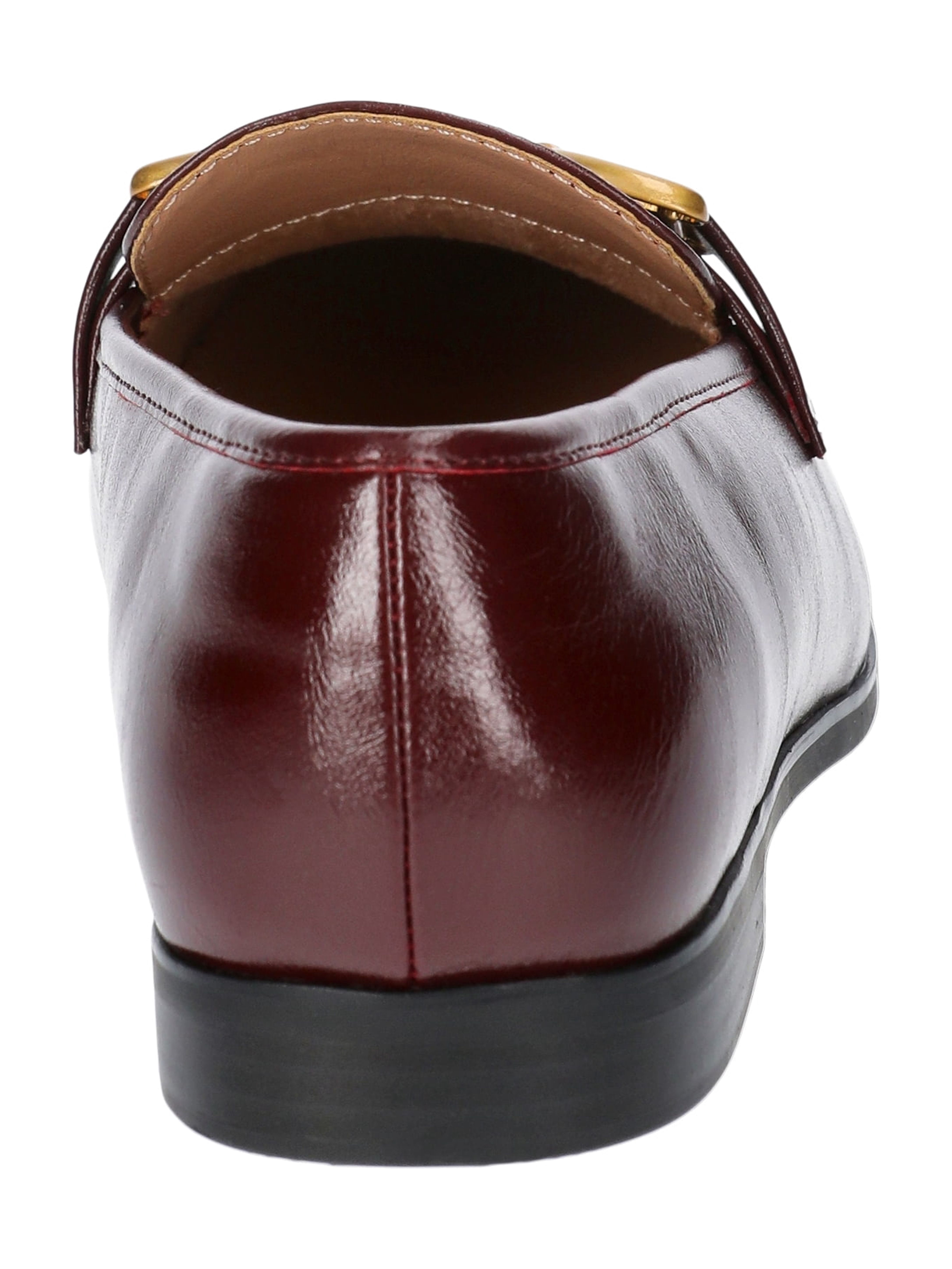 Time and Tru Women's Faux Leather Buckle Loafers