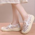 thumbnail image 4 of QWKLEAJ Women’s Floral Mesh Slip On Platform Sneakers Breathable Embroidery Mesh Shoes Non Slip Wedge Casual Walking Footwear for Summer Daily Outdoor Yellow 5, 4 of 6