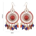 thumbnail image 7 of Happy date 1 Pair Bohemian Earrings Vintage Drop Dangle Earrings Boho Earrings Set Statement Earrings Alloy Long Boho Dangle Earrings for Women, 7 of 7